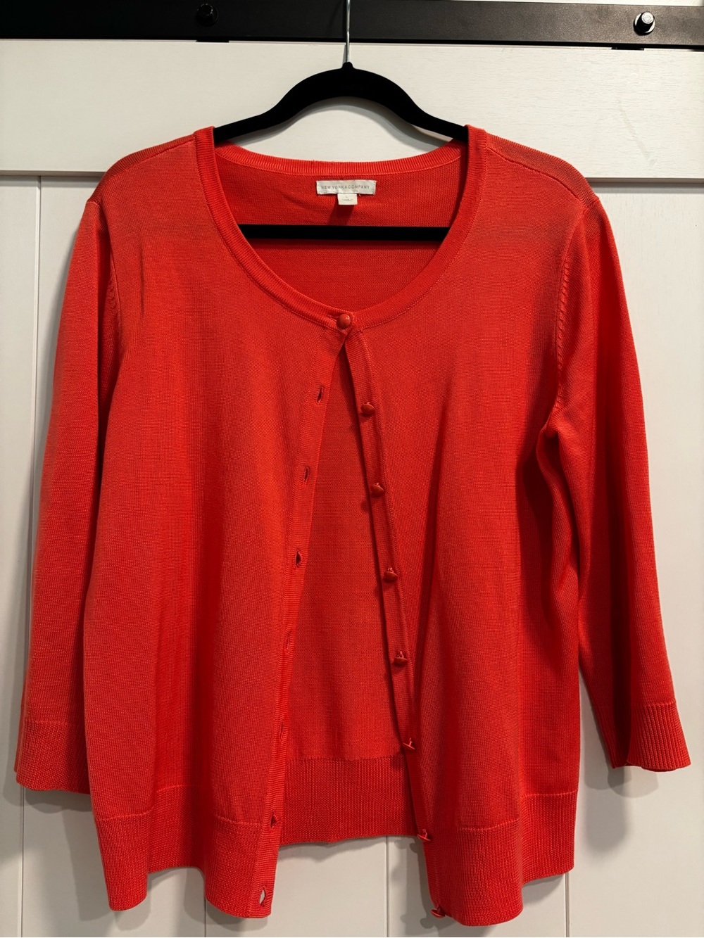 Women’s Coral Button-Front Sweater Cardigan